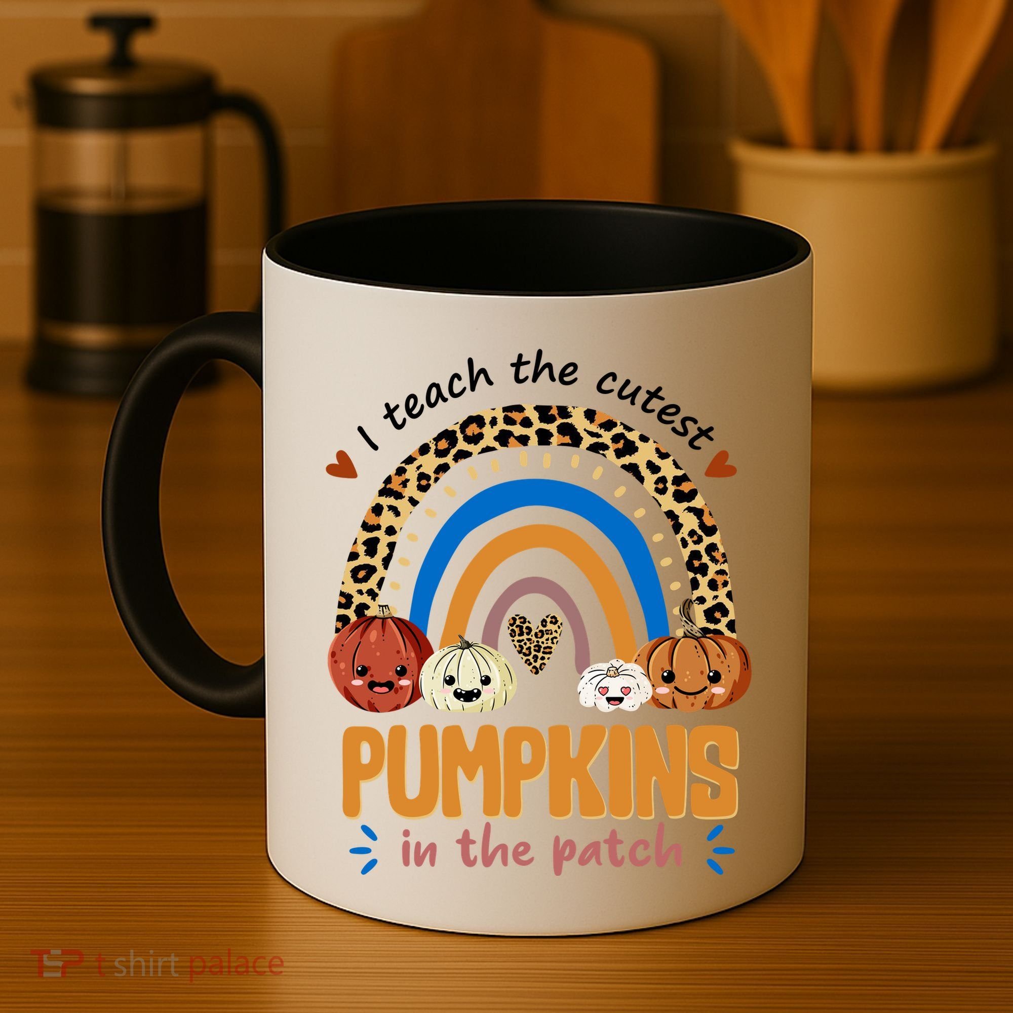 I Teach The Cutest Pumpkins In The Patch Leopard Coffee Mug