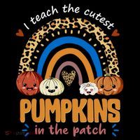 I Teach The Cutest Pumpkins In The Patch Leopard Coaster thumb 2