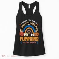 I Teach The Cutest Pumpkins In The Patch Leopard Women's Tank Top thumb 0