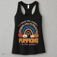 I Teach The Cutest Pumpkins In The Patch Leopard Women's Tank Top thumb 3