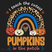 I Teach The Cutest Pumpkins In The Patch Leopard Hat thumb 2