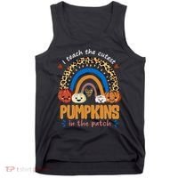 I Teach The Cutest Pumpkins In The Patch Leopard Tank Top thumb 0