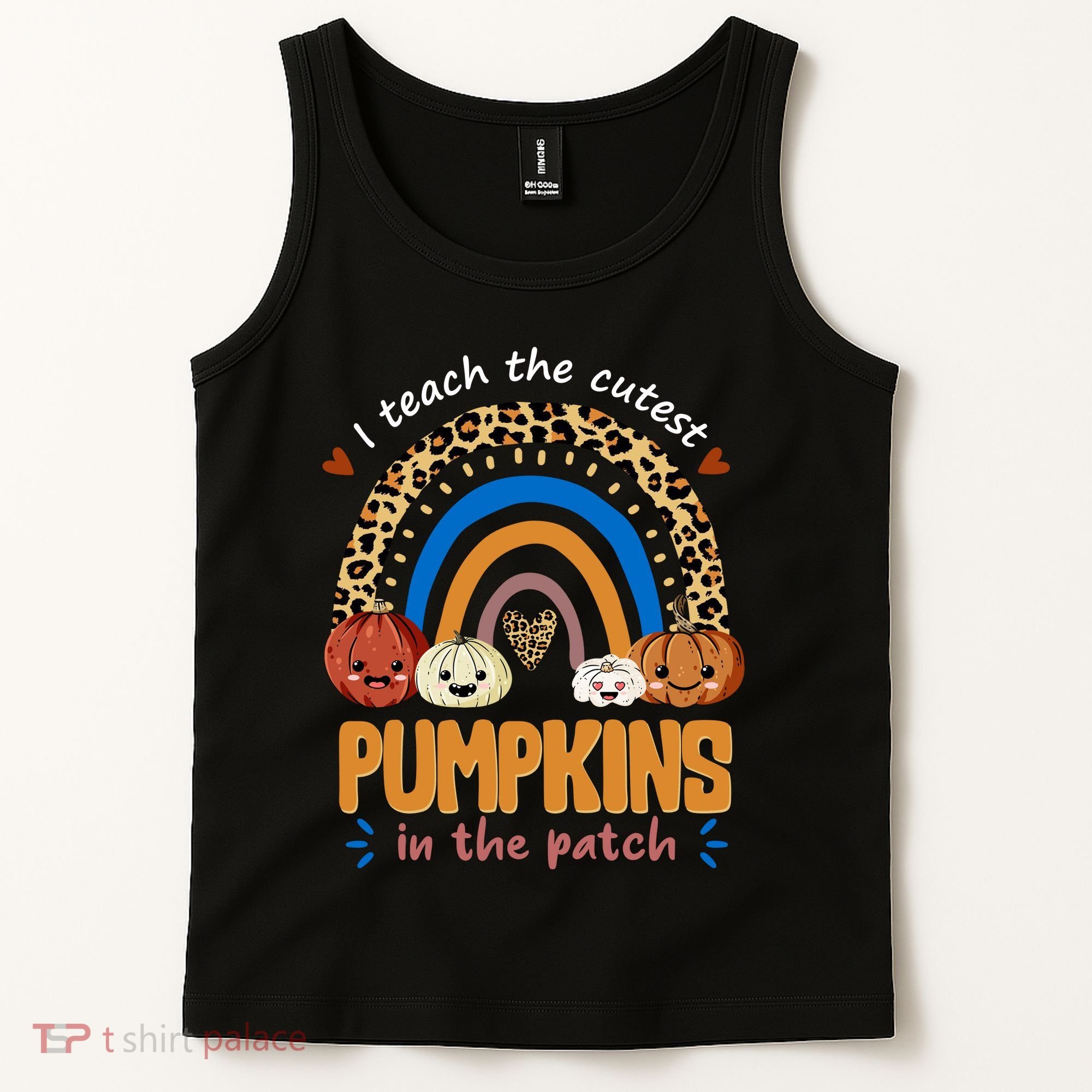 I Teach The Cutest Pumpkins In The Patch Leopard Tank Top