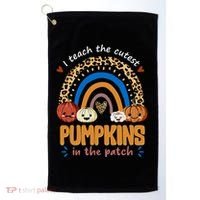 I Teach The Cutest Pumpkins In The Patch Leopard Golf Towel thumb 0