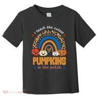 I Teach The Cutest Pumpkins In The Patch Leopard Toddler T-Shirt thumb 0
