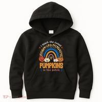 I Teach The Cutest Pumpkins In The Patch Leopard Kids Hoodie thumb 0