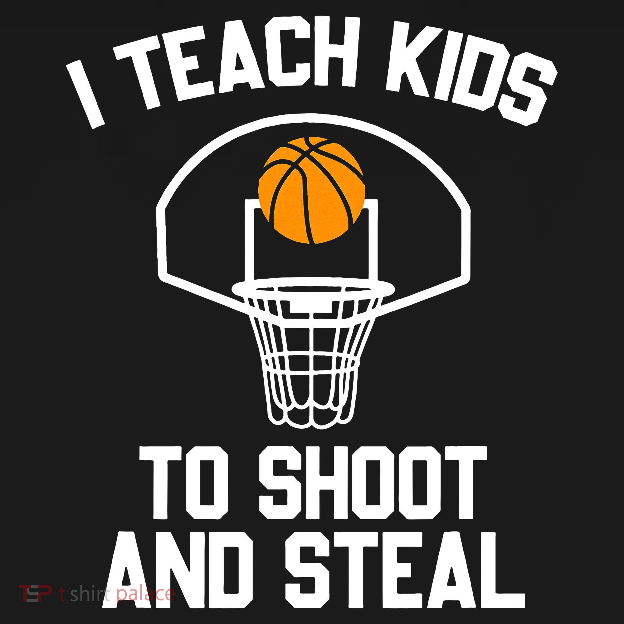 I Teach To Shoot And Steal High School funny Basketball Women's Tank Top