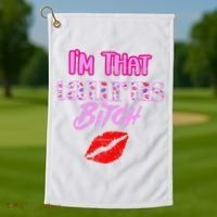 I'm That Taurus Girl Funny Astrology Zodiac Vibes  Golf Towel thumb 1