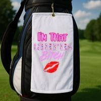 I'm That Taurus Girl Funny Astrology Zodiac Vibes  Golf Towel thumb 2
