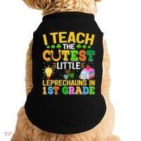 I Teach The Cutest Leprechauns In 1st Grade St PatrickS Day Great Gift Doggie Tank thumb 0
