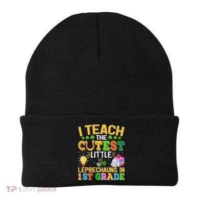 I Teach The Cutest Leprechauns In 1st Grade St PatrickS Day Great Gift Beanie