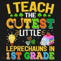 I Teach The Cutest Leprechauns In 1st Grade St PatrickS Day Great Gift Women's Hoodie thumb 2