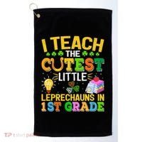 I Teach The Cutest Leprechauns In 1st Grade St PatrickS Day Great Gift Golf Towel thumb 0