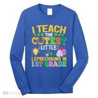I Teach The Cutest Leprechauns In 1st Grade St PatrickS Day Great Gift Long Sleeve Shirt thumb 0