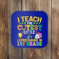 I Teach The Cutest Leprechauns In 1st Grade St PatrickS Day Great Gift Coaster thumb 0