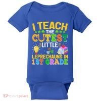 I Teach The Cutest Leprechauns In 1st Grade St PatrickS Day Great Gift Baby Bodysuit thumb 0