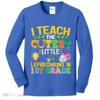 I Teach The Cutest Leprechauns In 1st Grade St PatrickS Day Great Gift Kids Long Sleeve Shirt thumb 0
