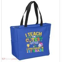 I Teach The Cutest Leprechauns In 1st Grade St PatrickS Day Great Gift Tote Bag thumb 2