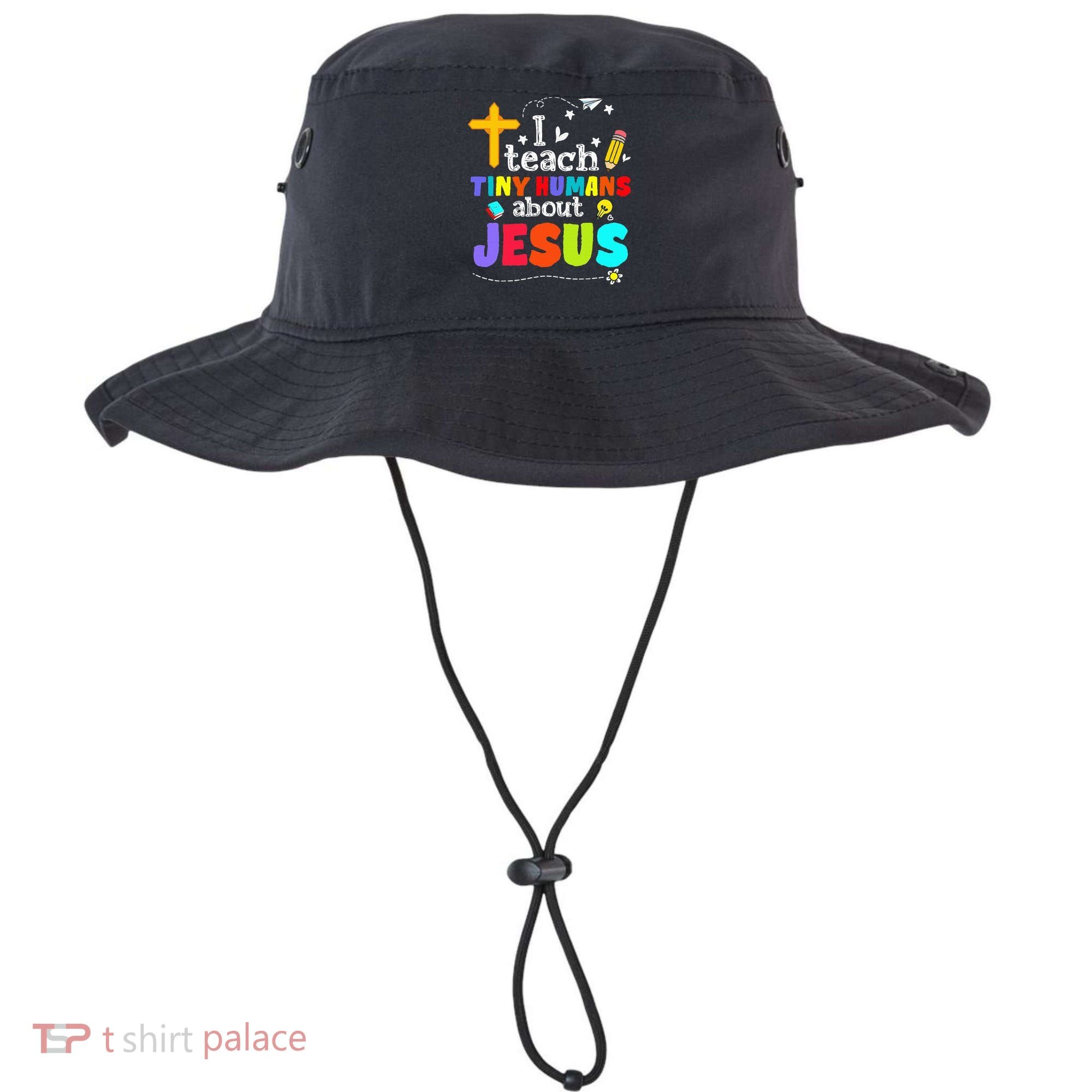 I Teach Tiny Humans About Jesus Sunday School Teacher Bible Bucket Hat