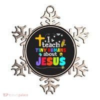 I Teach Tiny Humans About Jesus Sunday School Teacher Bible Ornament thumb 0