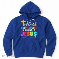 I Teach Tiny Humans About Jesus Sunday School Teacher Bible Hoodie thumb 0