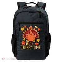 It's Turkey Time Thanksgiving For Women Falling Leaf Backpack thumb 0
