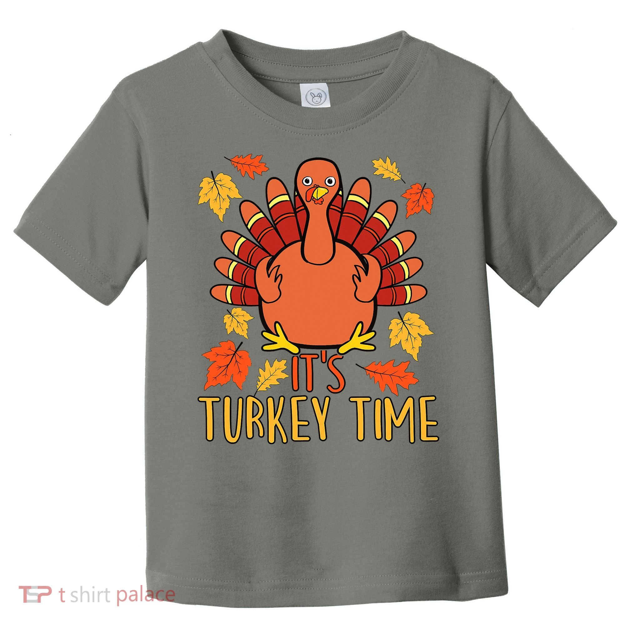 It's Turkey Time Thanksgiving For Women Falling Leaf Toddler T-Shirt