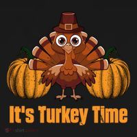 Its Turkey Time Thanksgiving Party Turkey Day Reunion Autumn Cool Gift Women's Hoodie thumb 2