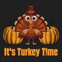 Its Turkey Time Thanksgiving Party Turkey Day Reunion Autumn Cool Gift Hat thumb 2