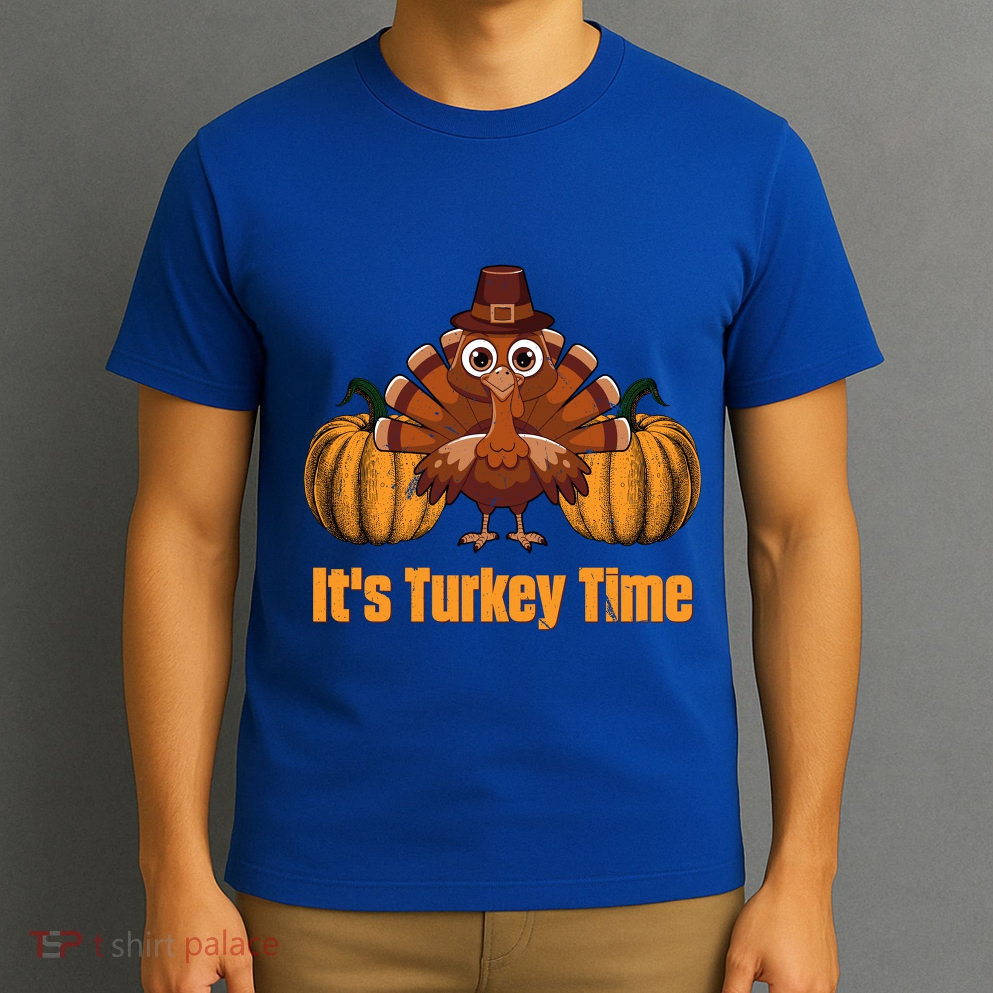Its Turkey Time Thanksgiving Party Turkey Day Reunion Autumn Cool Gift T-Shirt