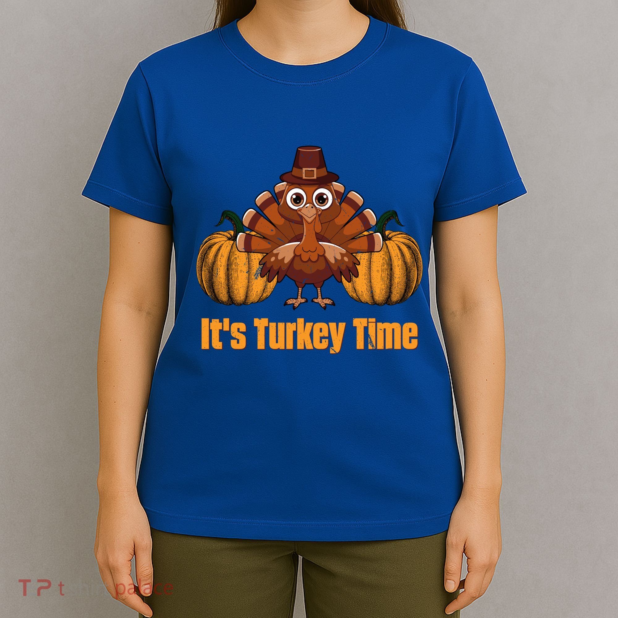 Its Turkey Time Thanksgiving Party Turkey Day Reunion Autumn Cool Gift T-Shirt