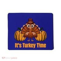 Its Turkey Time Thanksgiving Party Turkey Day Reunion Autumn Cool Gift Mousepad thumb 0