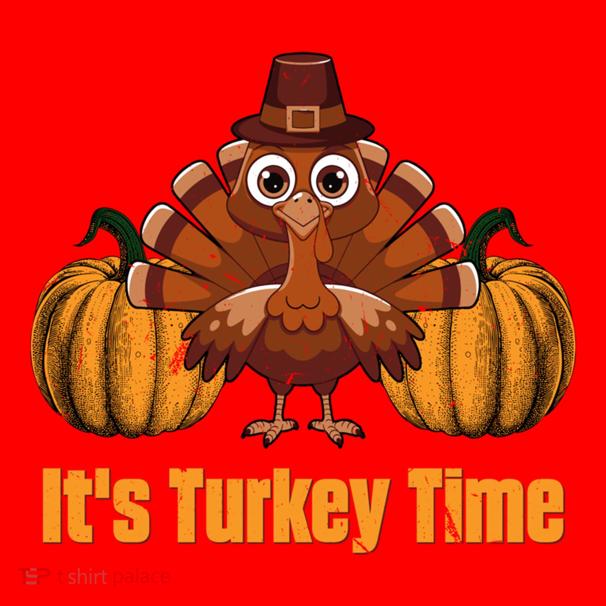Its Turkey Time Thanksgiving Party Turkey Day Reunion Autumn Cool Gift Santa Hat