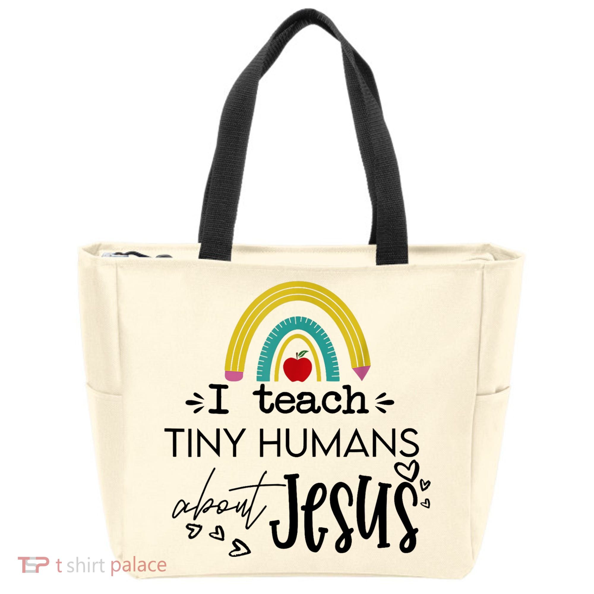 I Teach Tiny Humans About Jesus Sunday School Teacher Tote Bag