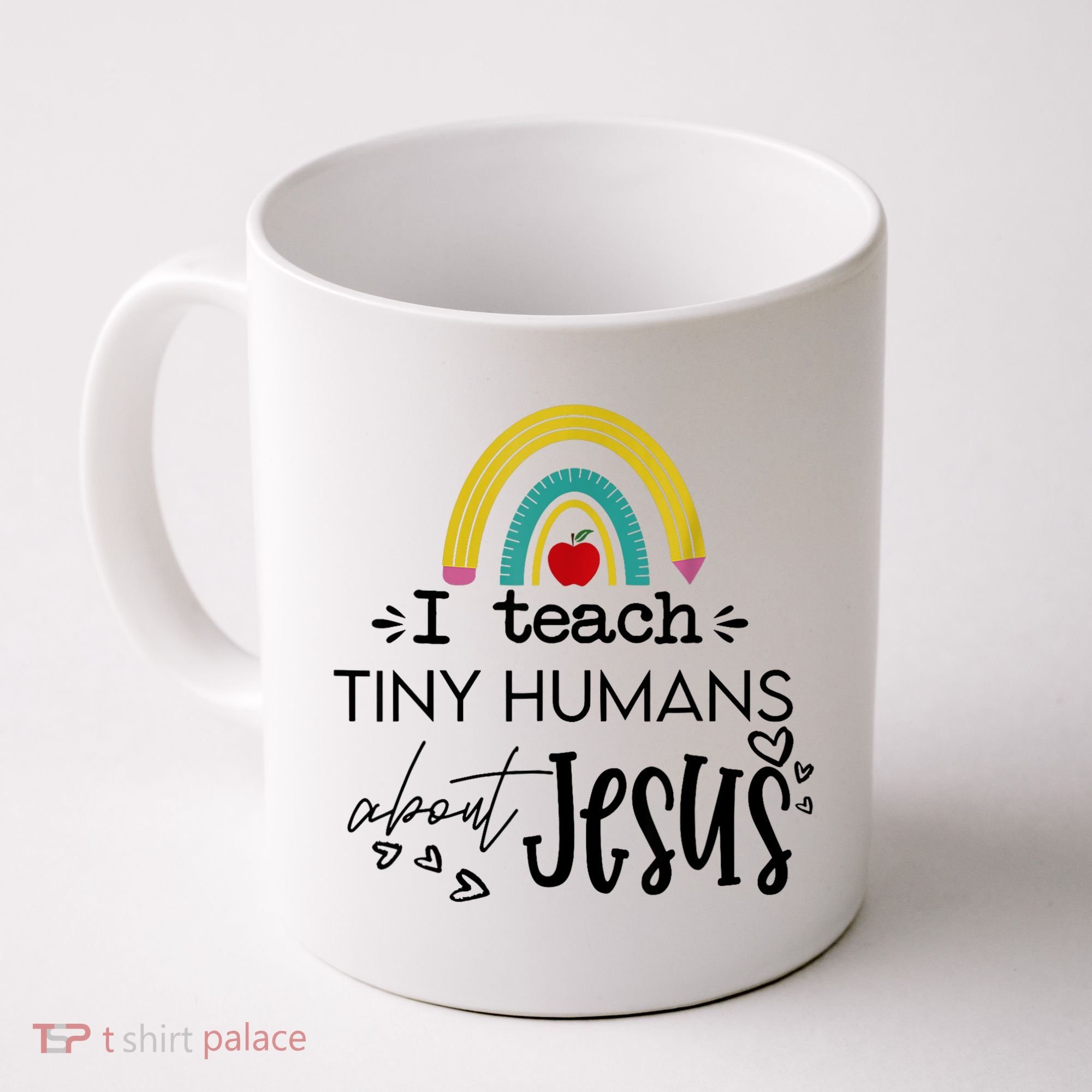 I Teach Tiny Humans About Jesus Sunday School Teacher Coffee Mug