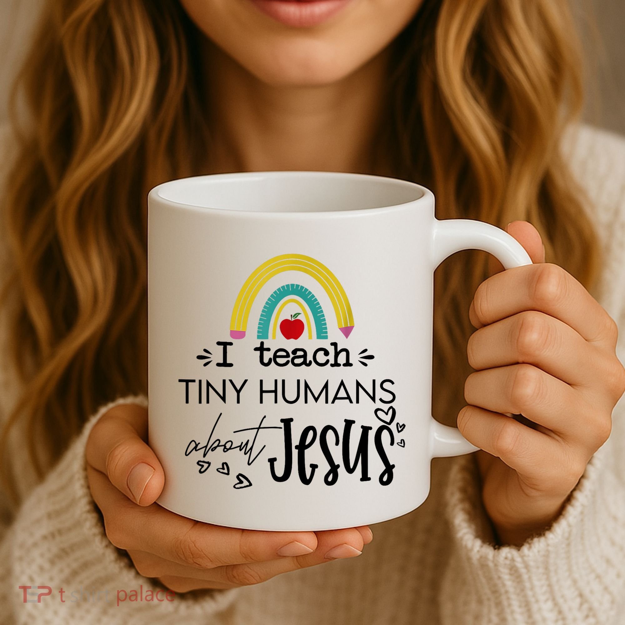 I Teach Tiny Humans About Jesus Sunday School Teacher Coffee Mug
