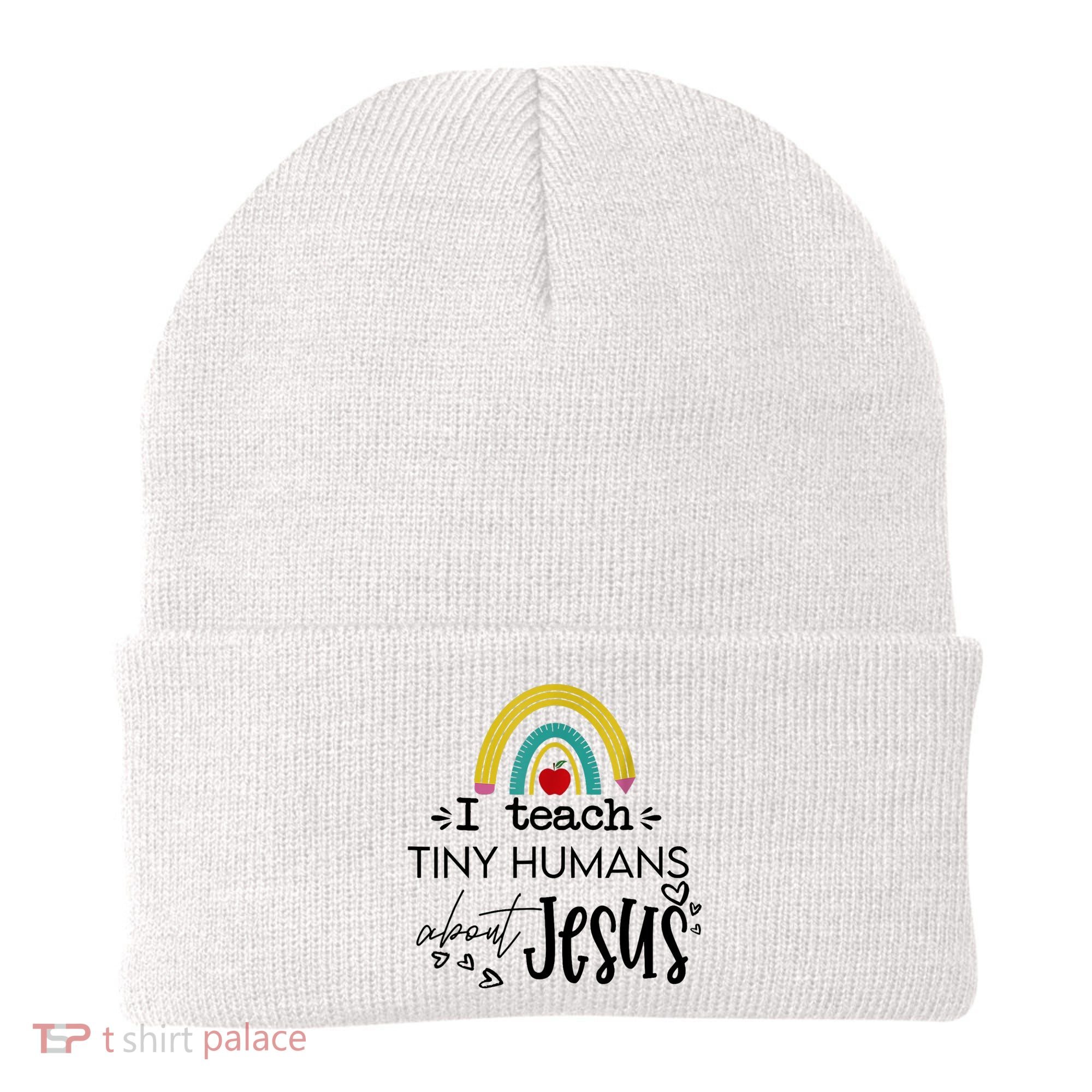 I Teach Tiny Humans About Jesus Sunday School Teacher Beanie