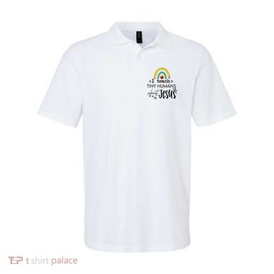 I Teach Tiny Humans About Jesus Sunday School Teacher Polo
