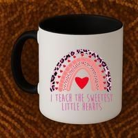 I Teach The Sweetest Little Hearts Coffee Mug thumb 2