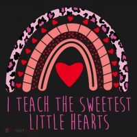 I Teach The Sweetest Little Hearts Women's Hoodie thumb 2