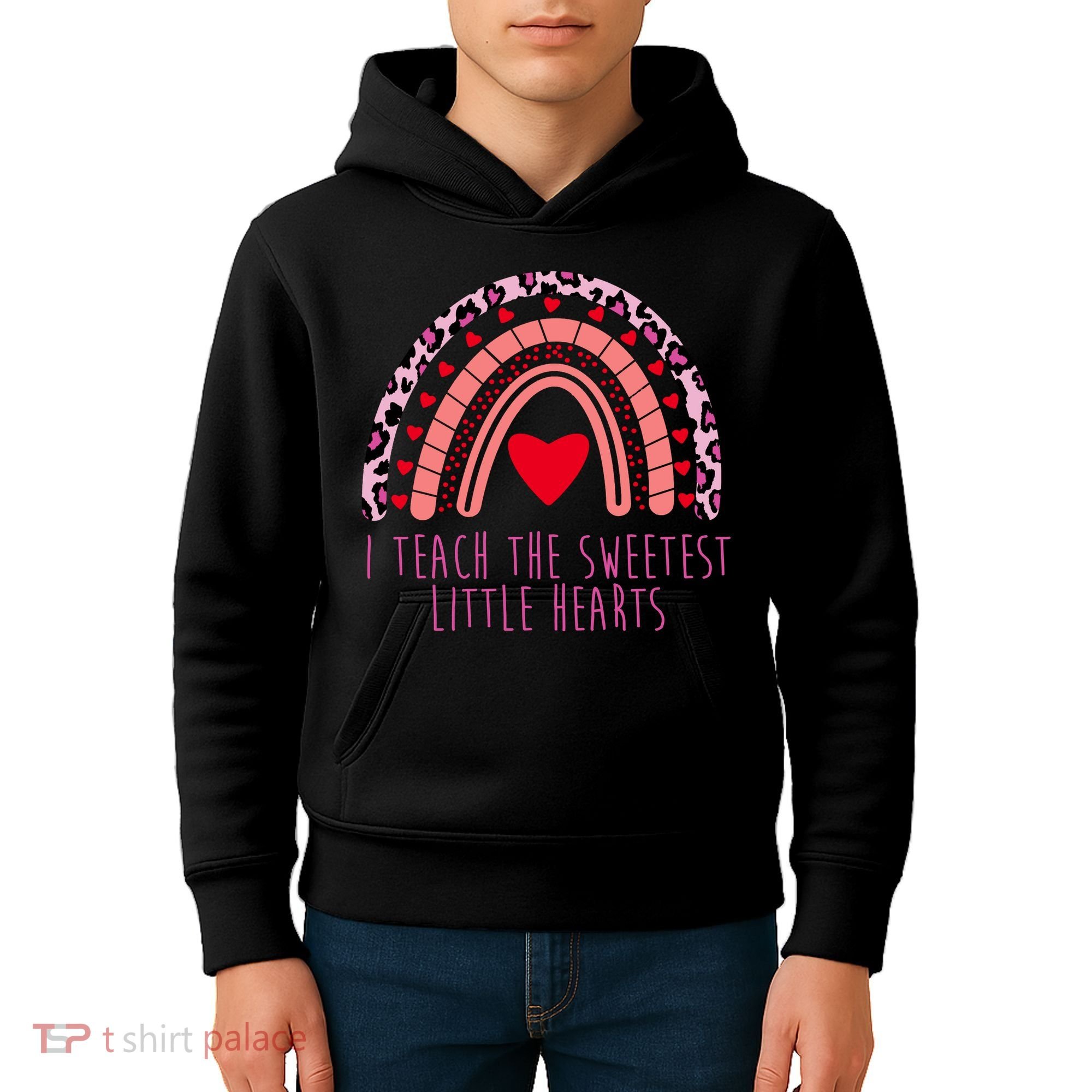 I Teach The Sweetest Little Hearts Kids Hoodie