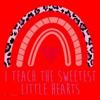 I Teach The Sweetest Little Hearts Santa Hat thumb 1