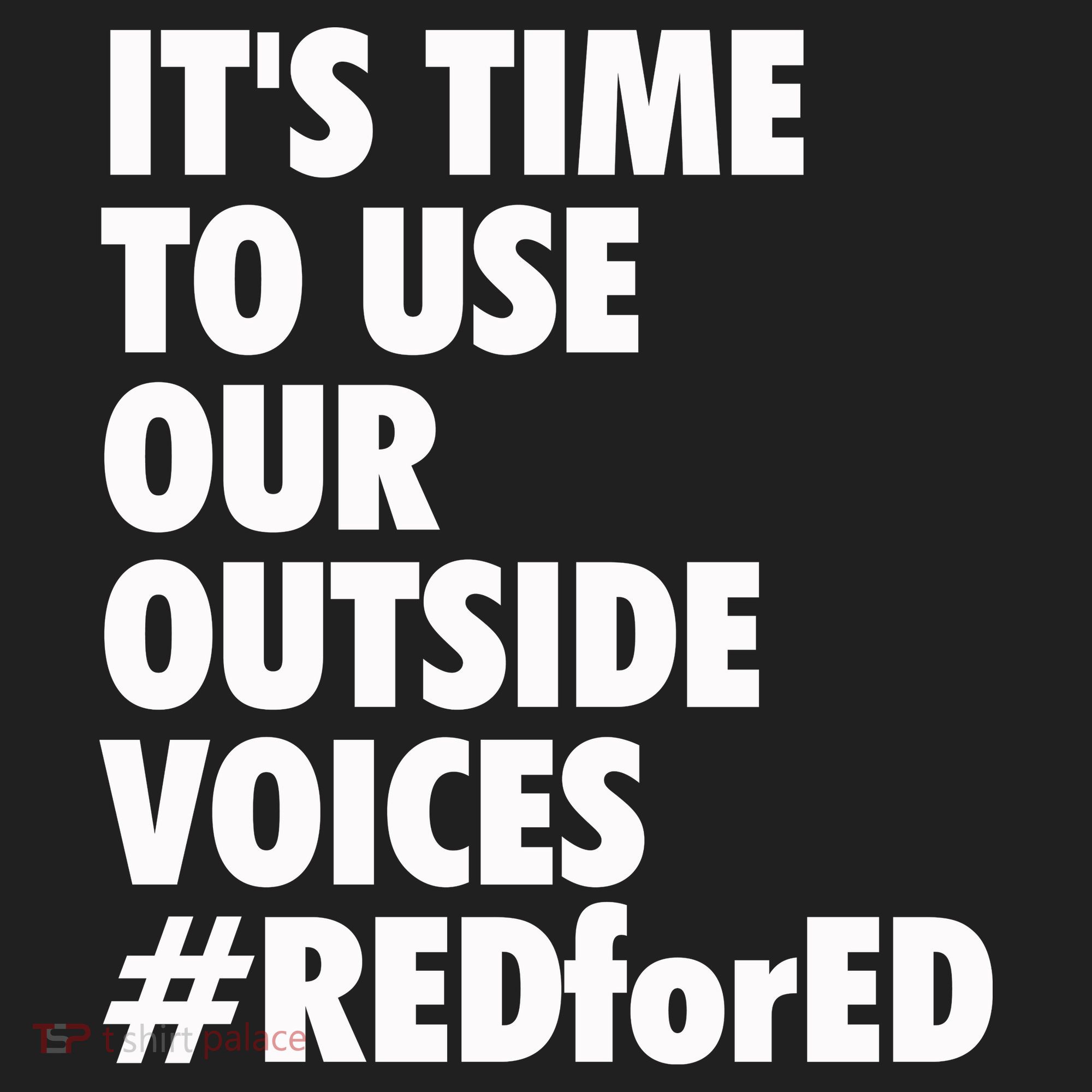 ItS Time To Use Our Outside Voice Red For Ed Beanie