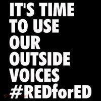 ItS Time To Use Our Outside Voice Red For Ed Women's Hoodie thumb 2
