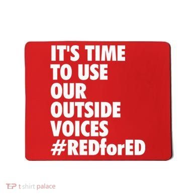 ItS Time To Use Our Outside Voice Red For Ed Mousepad