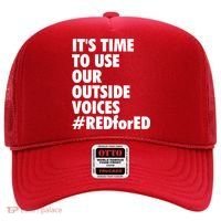 ItS Time To Use Our Outside Voice Red For Ed Hat thumb 0