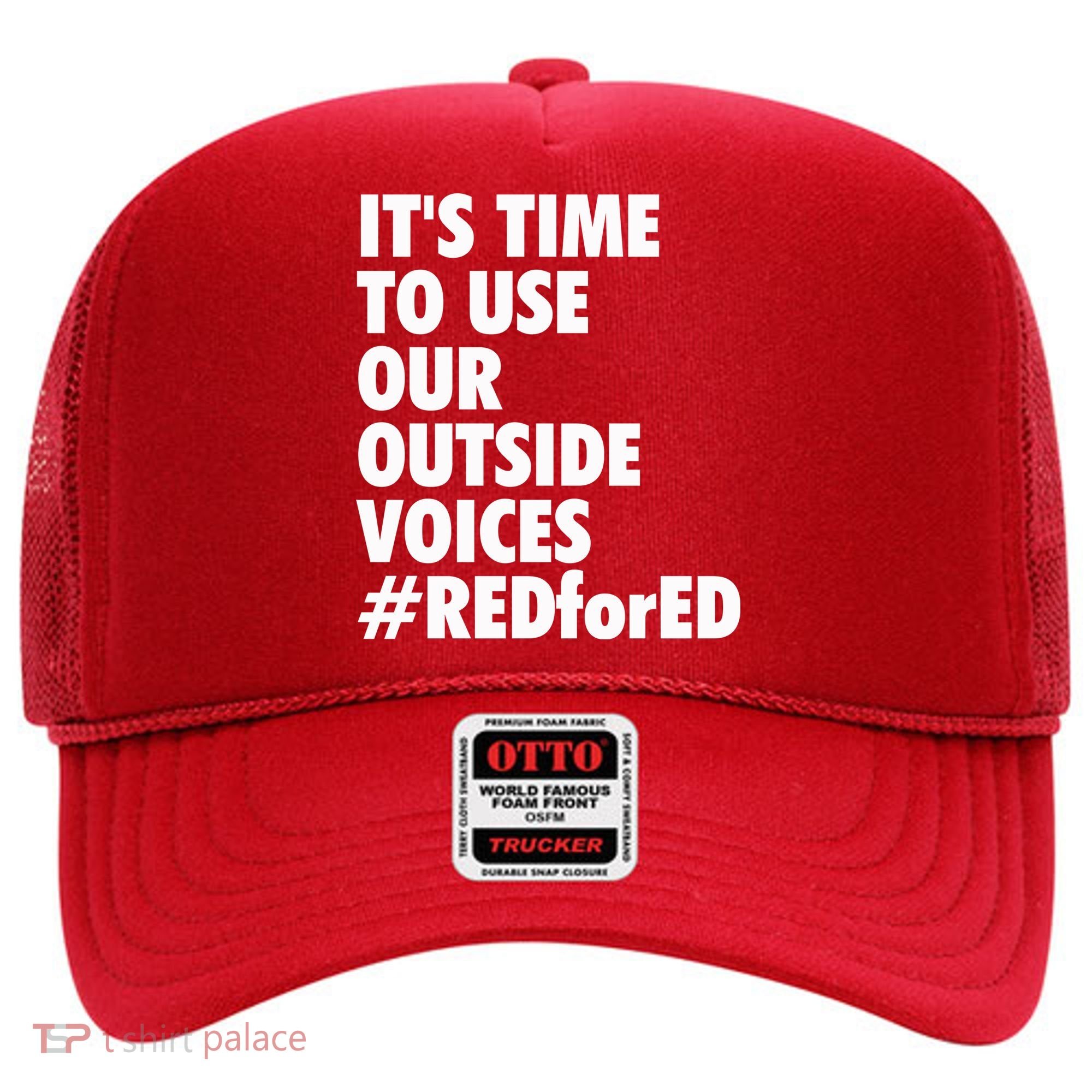 ItS Time To Use Our Outside Voice Red For Ed Hat