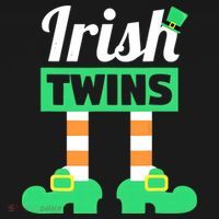 Irish Twins Tee Funny Matching St Patricks Day Twins Backpack thumb 2