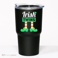 Irish Twins Tee Funny Matching St Patricks Day Twins Tumbler thumb 0