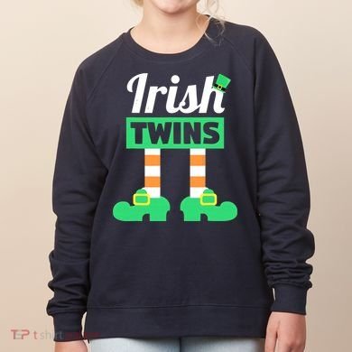 Irish Twins Tee Funny Matching St Patricks Day Twins Women's Sweatshirt